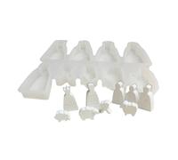 Bougies et œuvres d'art en résine - Motifs complexes - Bougies de l'Avent - Moules en silicone pour les arts saisonniers - Bricolage - Formes robustes