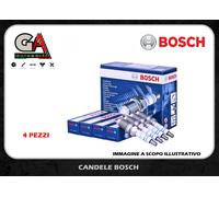 Bougies Fiat Panda 500 1.2 Gaz Grande Punto Evo 1.4 Alfa Mito Bosch 0242135515