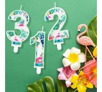 Bougies Flamant Rose Pour 12e Anniversaire, Numéro 12 Pour Gâteau, Flamant Rose Hawaïen, Décorations De Gâteau D'anniversaire Sur Le Thème Du Flamant Rose Pour Garçons Et Filles, Enfants, Fo[Z639]