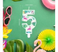 Bougies Flamant Rose Pour Premier Anniversaire, Bougies Flamant Rose En Forme De Chiffre 1 Pour Gâteau, Décorations De Gâteau D'anniversaire Sur Le Thème Du Flamant Rose Pour Garçons Et Fill[Z641]