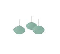 Bougies flottantes diamètre 4,5 cm hauteur 2,7 cm - 20 pièces - Couleur gris vert - Cereria Di Giorgio