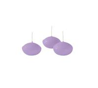 Bougies flottantes diamètre 4,5 cm hauteur 2,7 cm - 20 pièces - Couleur pourpre poudre - Cereria Di Giorgio
