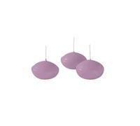 Bougies flottantes diamètre 4,5 cm hauteur 2,7 cm - 20 pièces - Couleur Prune - Cereria Di Giorgio