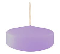 Bougies flottantes grandes, diamètre 7 Cm, 12 pièces - pourpre poudre