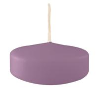 Bougies flottantes grandes, diamètre 7 cm, 12 pièces - Prune