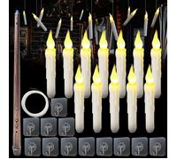 Bougies Flottantes - Magiques - Lot de 12 - Télécommande - LED - Sûres et Décoratives