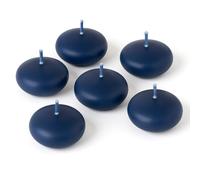 Bougies Flottantes pour Mariage, 4,7 cm, Lot de 6, Durée 4-6h, Coloris au Choix (Marine)