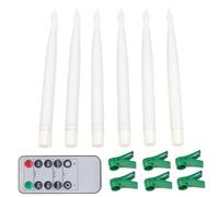 Bougies flottantes sans flamme - bougies électriques à LED avec télécommande, feux suspendus à batterie | Atmosphère décorative romantique pour mariage en plein air intérieur, piscine, table à manger,