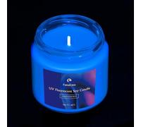 Bougies fluorescentes en cire de soja UV à basse température, à faible chaleur, pour fête nocturne, non parfumées, 40 °C, 141,7 g (bleu)