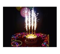 Bougies fontaine - Décoration de fête - Lot de 4 - Intérieur - Anniversaire - Design insolite