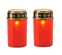 Bougies Funéraires à LED, Lampe à Bougie Solaire à LED avec Panneau Solaire, Lanterne Funéraire LED avec Capteur Crépusculaire et Batterie, Bougie funéraire LED Etanche Effet Vacillant Réaliste