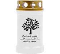 Bougies funéraires paquet de 10 avec motif 40 Std Arbre