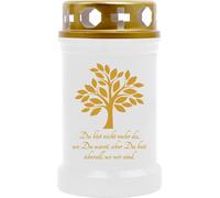 Bougies funéraires paquet de 10 avec motif 40 Std arbre or