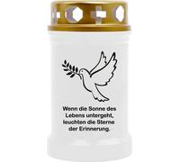 Bougies funéraires, paquet de 10, motif 40 h pigeon
