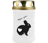 Bougies funéraires pour petits animaux 2 jours Lapin