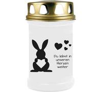 Bougies funéraires pour petits animaux "multipack" 6 pièces - 2 jours lapin