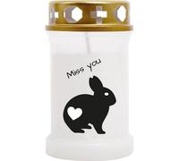 Bougies funéraires pour petits animaux "Multipack" 8 pièces - 40 h Lapin