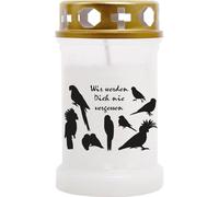 Bougies funéraires pour petits animaux "multipack" 8 pièces - 40 heures oiseaux