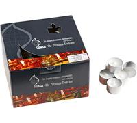 Bougies Gala 030 111 001 Bougies à réchaud Premium, Ø 3,8cm, blanc (paquet de 100)