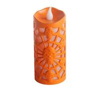 Bougies Halloween Sans Flamme Vacillantes Décor Crâne Araignée Ajouré