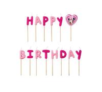 Disney Unique Party 71598 Lot de 14 Bougies Minnie Mouse Happy Birthday