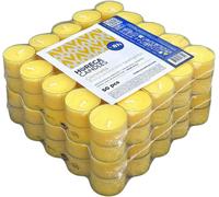 BOUGIES HORECA bougies à la citronnelle 100 pcs - 8h, jaune, extérieur, parfumées