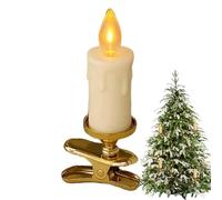 Bougies LED sans flamme, à clipser, bougie à clip en forme de cône pour la maison, festival, chambre, mariage, fête, jardin