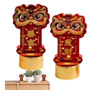 Bougies LED sans flamme - Décoration d'intérieur à piles pour fête du printemps chinois | Multi-scènes pour table à manger, bureau, salon, entrée, chambre à coucher, célébration, événements, vacances