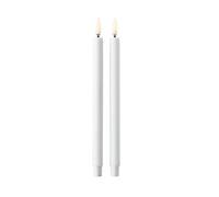 Bougies LED STOFF Nagel par Uyuni Lighting, Lot de 2 Blanc