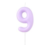 Bougies Macaron lila numéro 9, bougies lila pour le 9ème anniversaire, bougie Macaron Happy Birthday pour gâteau, décoration de gâteau mignonne, décoration de gâteau Macaron lila pour décorations