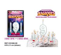 Bougies magiques Chiffre 9