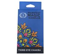 Bougies Magiques Manifest (lot de 12) - Bleu Foncé - Chakra du Troisième Œil