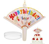 Bougies magiques pour fans - Décoration de gâteau - Accessoires décoratifs pour - Bougies chics pour gâteaux - Idéales pour les fêtes d'anniversaire - Décoration de table festive