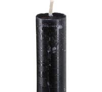 Bougies noires 21×240mm 12 pcs - Bougies teintées dans la masse de haute qualité pour une décoration élégante et un éclairage d'ambiance