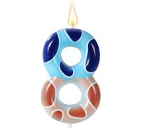 Bougies Numérotées Patte De Chien, Bougies D'anniversaire Pour Décoration De Gâteau 0-9 Fournitures De Fête Pour Chien Bleu Bougies Numérotées En Forme De Patte De Chien Pour Gâteau (Numéro [Z7914]