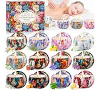 Bougies Parfumée, 12 Pièces Coffret Bougies Parfumées Cadeau, Bougie Decorative, Cire De Soja Naturelles Pour Le Bain, Le Yoga[B60]