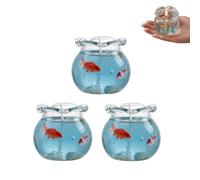 Bougies parfumées « Aquarium », mini-bougie « Aquarium à bulles », bougie relaxante, décoration parfumée pour la maison, pour la chambre à coucher, cadeaux d'invités, méditation, yoga (3pcs)