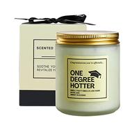 Bougies parfumées au jasmin - Bougie plus chaude d'un degré, cadeau de maîtrise et de doctorat, cadeau de diplôme universitaire pour elle et lui