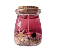 Bougies parfumées : cadeau attentionné, bougie en gel sur le thème des océans, bougie en gel avec coquillage d'océan | Bougies Degel rose violet bleu sur le thème de l'océan pour la méditation et la