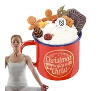 Bougies parfumées de Noël - Bougies pour Noël | Bougies de Noël en forme de tasse à gâteau, cadeaux de Noël en forme de bonhomme en d'épices pour femmes, bougie d'aromathérapie pour la maison, bougies