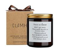 Bougies parfumées Gardénia et ylang-ylang - Cadeaux commémoratifs pour le deuil - Souvenir de décès (Gardénia)