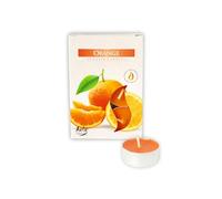 Bougies parfumées - orange 6 pièces