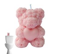 Bougies parfumées pour femmes - Design en forme d'ours 3D, aromathérapie longue durée, décoration de bougie relaxante | Bougie ours parfumée créative, cadeau décoratif, ornement de parfum, configurati