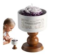 Bougies parfumées pour la maison - Bougies parfumées en céramique en forme de tasses à thé - Parfum d'ambiance - Article de décoration créatif et durable pour mariage et anniversaire