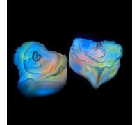 Bougies phosphorescentes à faible chaleur pour jeu de cire - Sans danger pour le corps - Bougie goutte à goutte à basse température pour massage romantique de la Saint-Valentin - Bougie de soja pour