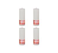 Bougies pilier rustiques Shine 4 pcs 190x68 mm Blanc nuageux