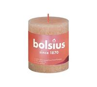 Bougies pilier rustiques Shine 4 pcs 80x68 mm Rose brumeux