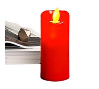 Bougies piliers à flamme mobile,bougies à mèche mobile, Bougie vacillante