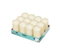 Bougies piliers Bolsius 128x68mm Ivoire x12