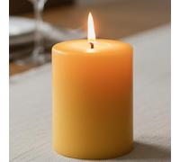 Bougies piliers en cire d'abeille - 60 heures de combustion d'urgence en cire d'abeille pure, d'urgence, sans goutte et sans fumée pour la maison et pour se détendre (7,6 x 10,2 cm)